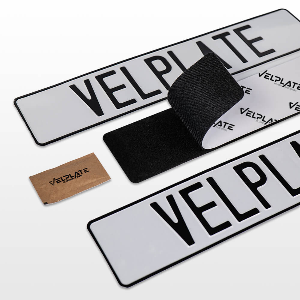 VELPLATE – Držiak ŠPZ na suchý zips (1 ks)