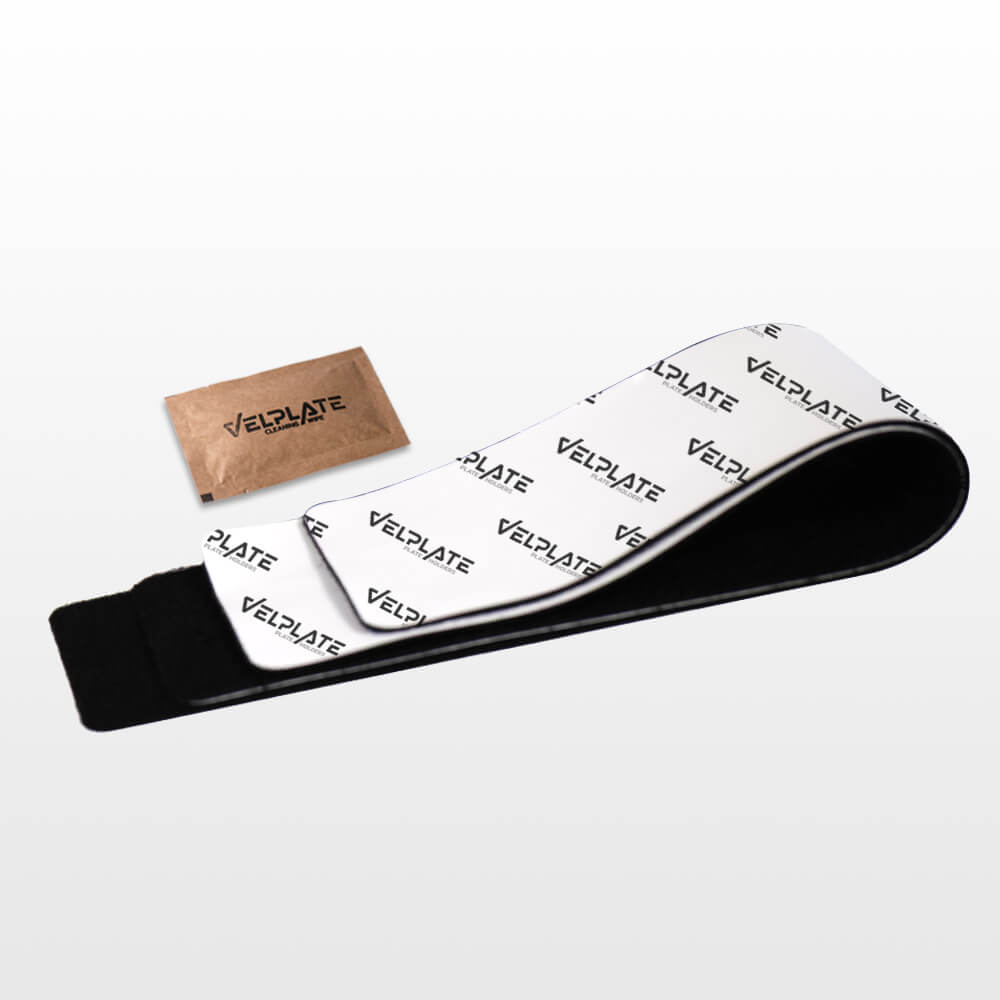 VELPLATE – Držiak ŠPZ na suchý zips (1 ks)